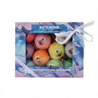Boîte de rangement personnalisée en papier gaufré imperméable avec fermeture magnétique et revêtement UV pour coffret cadeau de bombes de bain de luxe - Éponge écologique