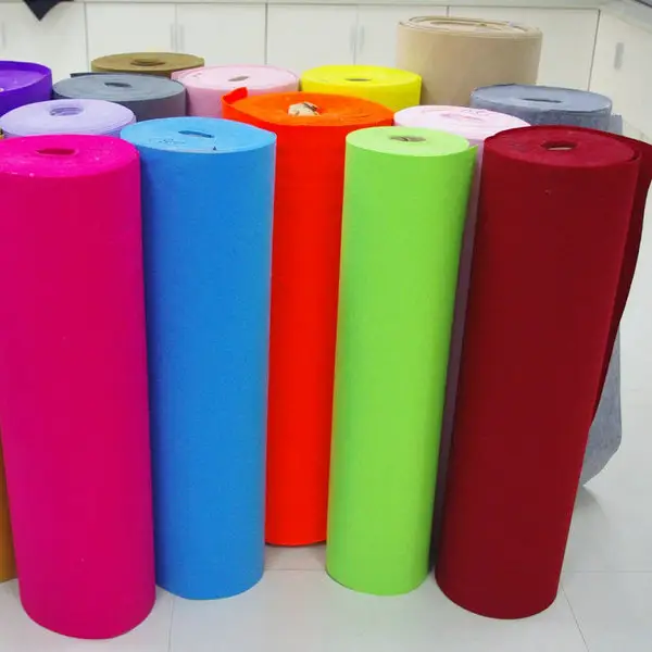 High quality Non woven polyester felt Nonwoven Fabric Colourful Felt for embroidery