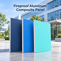 Panneau composite en aluminium ignifuge de 4 mm en gris métallisé pour la décoration de comptoirs de vente au détail