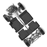 Alfombrillas de Coche 3D TPE, Alfombrillas Profundas, Fáciles de Limpiar para SsangYong Korando