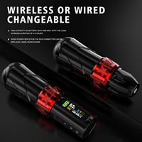 Nouvel Arrivage Vente en Gros TS TM-80104201 Machine à Tatouer Permanente avec Moteur Sans Noyau, Stylo de Tatouage en Acier Inoxydable, Fonction Minuterie