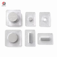 Aimant néodyme puissant en PVC, aimant néodyme simple face pour vêtements, aimant dissimulé lavable pour vêtements, bloc magnétique en PVC simple face