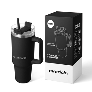 Ly giữ nhiệt 40oz chống rò rỉ tùy chỉnh, kiểu dáng đơn giản, có tay cầm và nắp ống hút - Product Image 1