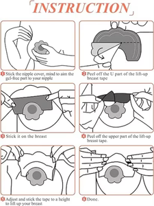 Cintas Adhesivas Invisibles para Levantar el Busto, Cubrepezones, Adhesivo para Levantar el Pecho, Parche para Levantar el Busto - Product Image 4