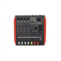 Alimentation fantôme +48V 250W, mini-mixeur amplificateur audio 4 canaux