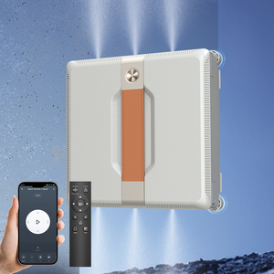 เครื่องทำความสะอาดกระจกไฟฟ้าอัจฉริยะ แรงดูดสูงพิเศษ สำหรับทำความสะอาดกระจกอาคารสูง พร้อมหัวฉีดคู่ รุ่นใหม่สำหรับใช้ในบ้าน - Product Image 1