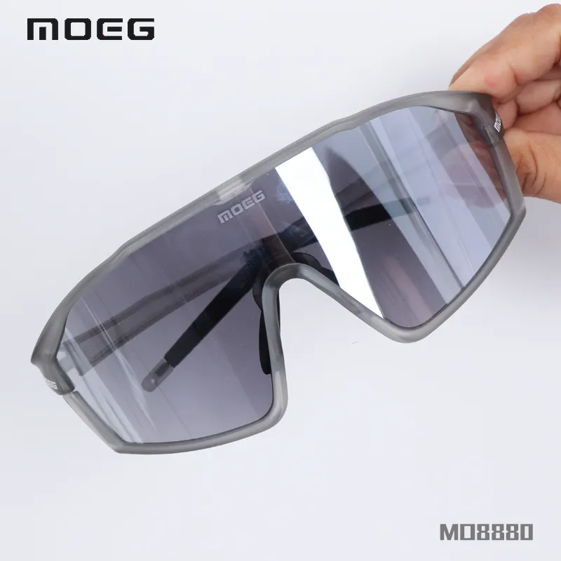 Gafas de ciclismo MOEG, gafas de sol deportivas personalizadas, lentes fotocromáticos de moda, gafas de sol para montar anti-UV