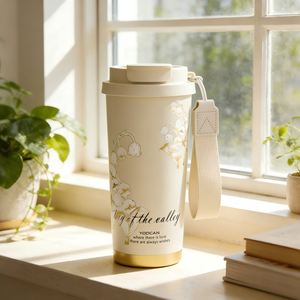 Tasse à café isotherme 3D de haute qualité 22oz en acier inoxydable 316L avec revêtement céramique intérieur et couvercle en PP de qualité alimentaire – Maintien au chaud 12-24 heures - Product Image 1