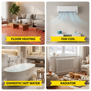 Bomba de Calor de Aire a Aire EVI R290 de 15.6kW, A+++ ERP, WiFi, Calefacción, Refrigeración, Agua Caliente, HVAC, OEM, ODM para Uso Residencial en Europa - Product Image 4