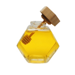 100ml 230ml 380ml <span class=keywords><strong>300g</strong></span> 500g pot <span class=keywords><strong>de</strong></span> miel d'abeille en verre en forme hexagonale <span class=keywords><strong>de</strong></span> luxe avec couvercle en <span class=keywords><strong>bois</strong></span> <span class=keywords><strong>de</strong></span> bambou - Product Image 3