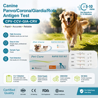 Kit de test antigénique CCV Ag haute sensibilité, kit de diagnostic rapide du coronavirus canin pour chiens, test fiable, résultats rapides 98,9%