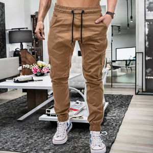 Pantalons de jogging décontractés pour hommes, taille mi-haute, lavage coloré, pantalons de sport, séchage rapide, respirant, fermeture éclair, pantalon de course en plein air - Product Image 3