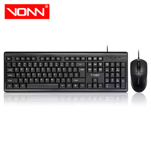 Facoty vendita diretta T-wolf TF500 Business Office tastiera <span class=keywords><strong>Mouse</strong></span> Kit cablato tasti 104 sottile tastiera <span class=keywords><strong>Mouse</strong></span> Combo per lavoro d'ufficio - Product Image 1