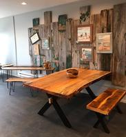 Pieds de table en fer noir en forme de Z pour une utilisation moderne et industrielle à la maison, au bureau, dans la salle à manger, à l'hôtel, dans le salon, en extérieur, dans l'atelier, dans le bar à domicile