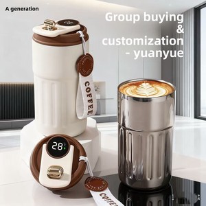 Thermos isotherme en acier inoxydable 316 avec affichage de la température, sangle de transport, cadeau portable pour étudiant - Product Image 2