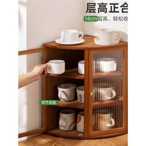 ตู้มุมไม้บานหวาย ตู้เก็บของหลายชั้นสำหรับเครื่องเทศและอุปกรณ์ครัว - Product Image 5