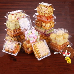 PP PET biscotti contenitori di imballaggio biscotti e Snack di plastica trasparente scatola contenitore di plastica per pasticceria contenitori di plastica pasticceria - Product Image 3