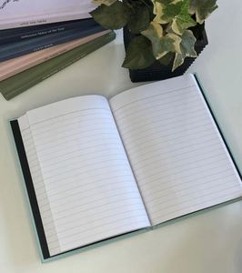 Custom Text Hardcover <b>A5</b> <b>Notebook</b> Customizable Color Journal and Logo with 100 Sheets <b>Lined</b> Pages - Product Image 3