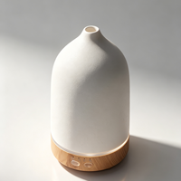 Diffuseur d'aromathérapie pour la décoration de la maison, diffuseur d'huiles essentielles en céramique USB, humidificateur d'air ultrasonique 200 ml