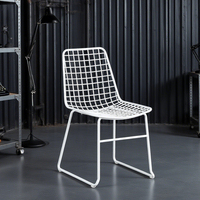 Bol Bertoia en métal pour meubles de maison moderne, chaise en fil de maille blanche, Design Vintage, hong kong, Style européen, échantillon gratuit