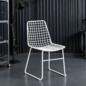 Bol <span class=keywords><strong>Bertoia</strong></span> en métal pour meubles de maison moderne, chaise en fil de maille blanche, Design Vintage, hong kong, Style européen, échantillon gratuit - Product Image 3
