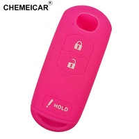 Porte-clés télécommande coque de protection des clés étui en Silicone pour clé de voiture m-azda housse en Silicone pour clé de voiture