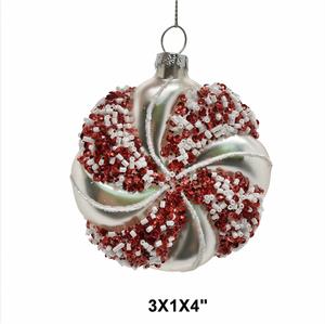 Figuritas de vidrio soplado a mano hechas a medida, adornos de Navidad, <span class=keywords><strong>Bola</strong></span> de Navidad pintada a mano personalizada, adorno, decoración de árbol - Product Image 6