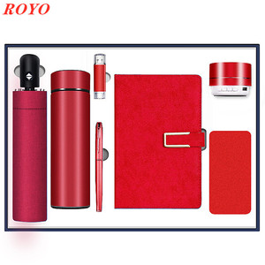 Meilleures ventes, 7 pièces, flacon sous vide pour ordinateur portable, batterie d'alimentation, haut-parleur, parapluie, ensemble de cadeaux d'affaires de luxe - Product Image 2