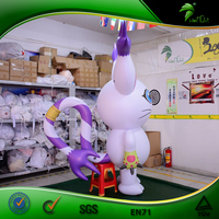 Ballons gonflables en PVC de personnage de chat de dessin animé, prix d'usine, jouet gonflable Hongyi, poupée animale