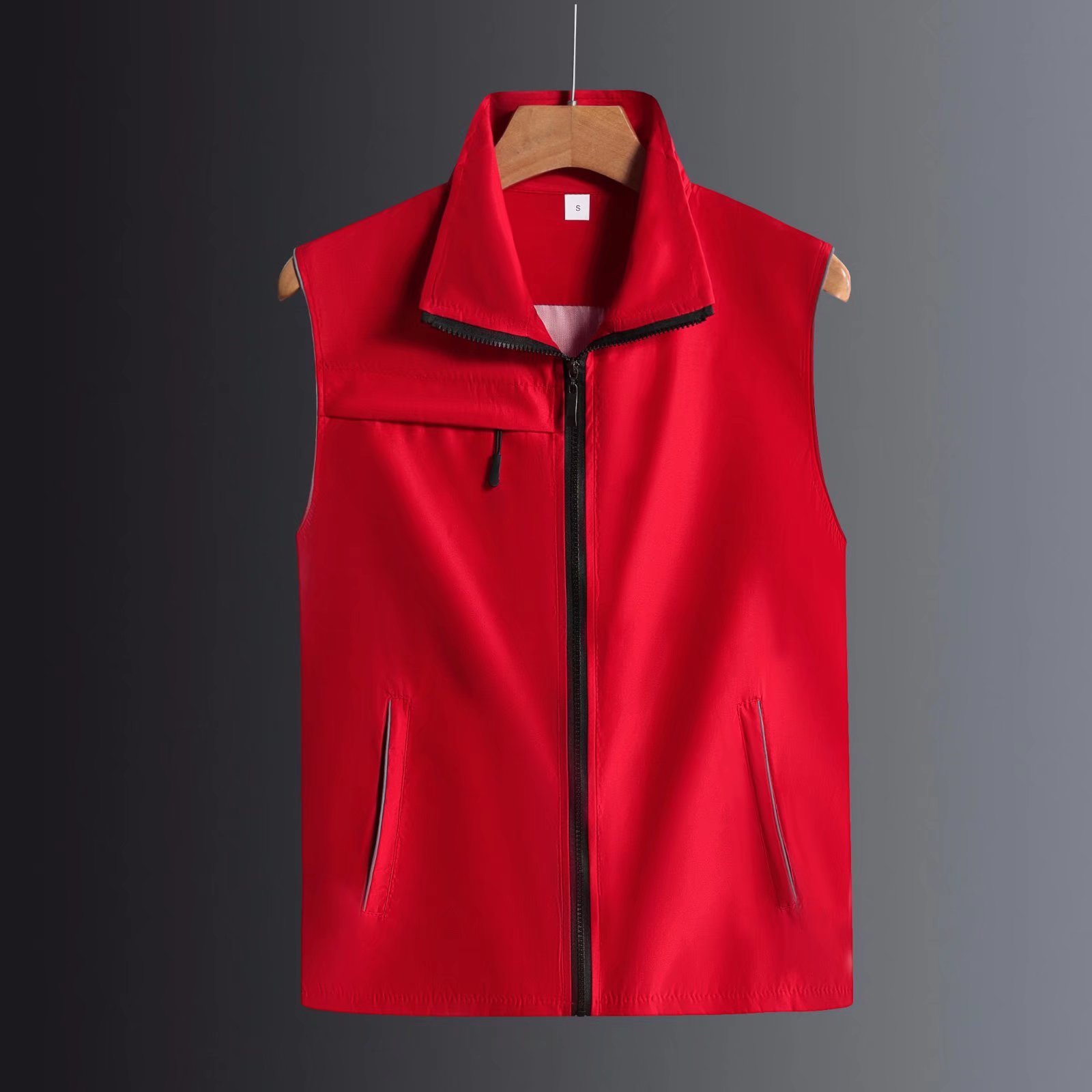 Rouge réfléchissant haut de gamme à trois poches