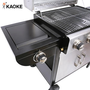 KAOKE <span class=keywords><strong>Barbecue</strong></span> au gaz <span class=keywords><strong>fait</strong></span> <span class=keywords><strong>maison</strong></span> de 25 pouces pour l'extérieur, 4 brûleurs avec brûleur latéral, fournisseur de <span class=keywords><strong>barbecue</strong></span> au gaz - Product Image 4