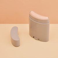 Envase Ovalado de Plástico Recargable para Desodorante en Barra de 21g, Etiqueta Privada Personalizada, Embalaje Retráctil Reciclable