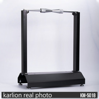 KARLION KM-5018 Équilibreuse de roues statique réglable pour moto avec cône de centrage, certifiée CE, capacité 25 kg