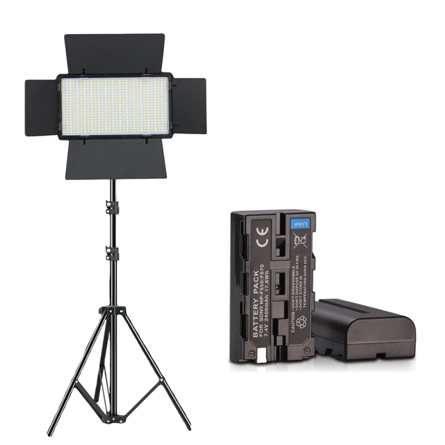600 Studio Light Adjustable Photography Light Professional Audio Video Lighting For Youtube Videos
