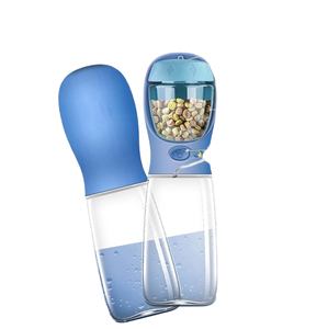 300毫升550毫升水瓶食品容器2合1猫小狗户外水瓶Abs/100% 防漏宠物瓶 - Product Image 2