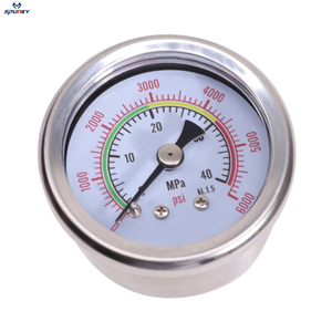 <span class=keywords><strong>Manomètre</strong></span> HPAT YLB072 en acier inoxydable pour outils de <span class=keywords><strong>plongée</strong></span>, jauge de pression 0-6000 PSI 40 MPa, double échelle, fabriqué en Chine - Product Image 3
