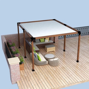 Kit de pergola en acier et bois avec support d'angle, connecteur de poutres en bois et support de pergola - Product Image 6