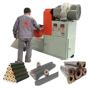 Agricultural Wood Waste Sawdust Rice Husk Straw Biomass Briquette Shisha Charcoal Making Machine Price For Sale