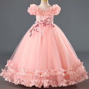 Venta caliente <span class=keywords><strong>de</strong></span> gama alta princesa Puffball vestido <span class=keywords><strong>para</strong></span> niñas Formal <span class=keywords><strong>para</strong></span> boda Piano rendimiento flor niña vestido <span class=keywords><strong>de</strong></span> <span class=keywords><strong>fiesta</strong></span> - Product Image 1
