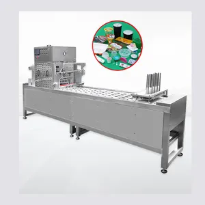 Máquina de sellado de papel de aluminio multiestación de tipo continuo completamente automática