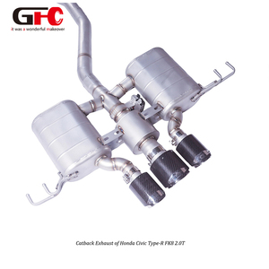 Système d'échappement Catback Valvetronic GFC pour <span class=keywords><strong>Honda</strong></span> <span class=keywords><strong>Civic</strong></span> <span class=keywords><strong>Type</strong></span>-<span class=keywords><strong>R</strong></span> FK8 FL5 2.0T 2024, spécialement conçu pour un son de voiture de sport - Product Image 5