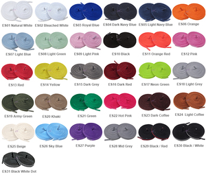 Flat Easy Tie Shoe Lace Slider Cordón elástico con sujetador Chapa de metal - Product Image 5