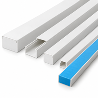 Goulotte de câblage mini en PVC pour systèmes de contrôle d'accès, lecteurs de porte et câblage d'interphone