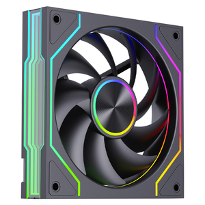 SNOWMAN RK120 ARGB, gabinete de PC de refrigeración de escritorio, nuevo estilo, ventilador enfriador de <span class=keywords><strong>CPU</strong></span>, ventilador de 120mm, marco de efecto de luz LED, caja de juegos, ventilador de plástico - Product Image 2