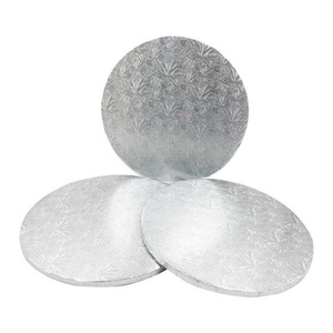 Base à gâteau ronde de 12 pouces à motif feuille d'érable, noir, blanc, or, argent, pour gâteau d'anniversaire - Product Image 1