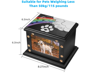 En çok satan ahşap Urn kutusu Pet Ashes ahşap için kremasyon çömleği kedi ve köpek külleri gülağacı <span class=keywords><strong>Urns</strong></span> düşük fiyata - Product Image 6