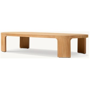 Conjunto de Sofás de Luxo para Exterior em Teca com Design Moderno, Estrutura Curva Artesanal e Almofadas Proporcionais para Hotéis - Product Image 6