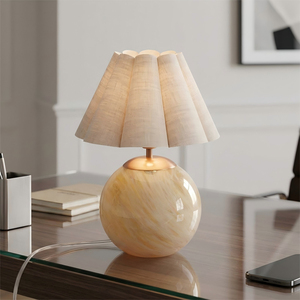 Luxury Crystal Sphere <b>Table</b> Lamp Fabric Shade Modern <b>Bedside</b> Light Decorative <b>Table</b> Lamp for Hotel Bedroom Living Room OEM ODM - Product Image 1