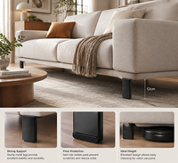 Luxuriöse Zeitgenössische T-förmige Edelstahl-Möbelbeine für Sofa, TV-Ständer, Kaffeetisch, Hotel, Esszimmer, Bett und Stuhl