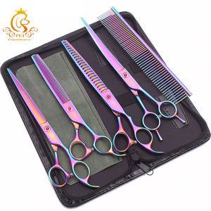 Juego <span class=keywords><strong>de</strong></span> tijeras profesionales para cortar y adelgazar el pelo <span class=keywords><strong>de</strong></span> mascotas, juego <span class=keywords><strong>de</strong></span> tijeras <span class=keywords><strong>de</strong></span> peluquería <span class=keywords><strong>de</strong></span> acero inoxidable para mascotas EUR PET - Product Image 4